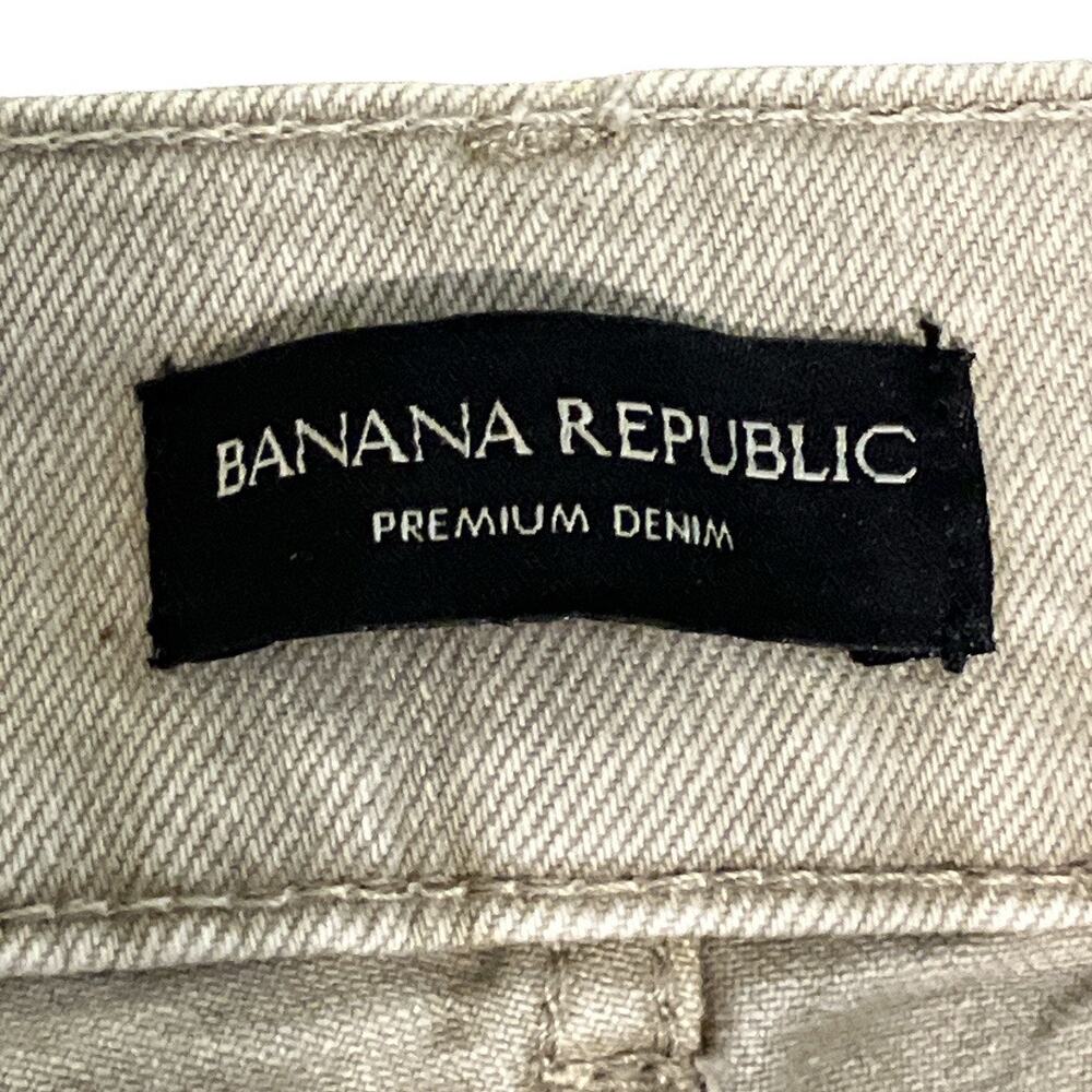 Banana Republic High Rise Wide Leg Crop Jeans Quartz Size 32 - Picture 6 of 8